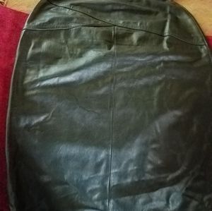 Leather Fitted Skirt